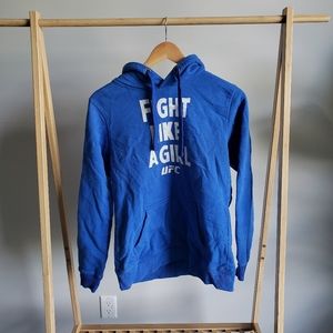 UFC Blue Fight Like A Girl Hoodie